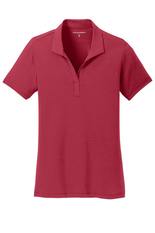 Port Authority Ladies Cotton Touch Performance Polo (Chili Red)