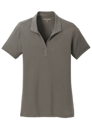 Port Authority Ladies Cotton Touch Performance Polo (Grey Smoke)