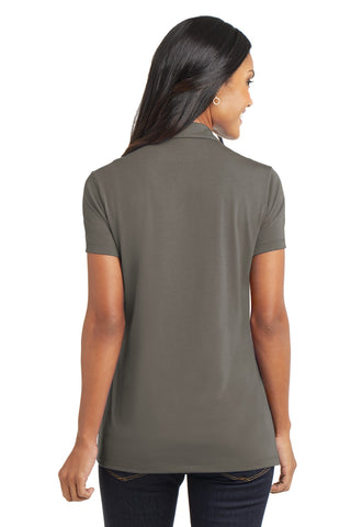 Port Authority Ladies Cotton Touch Performance Polo (Grey Smoke)