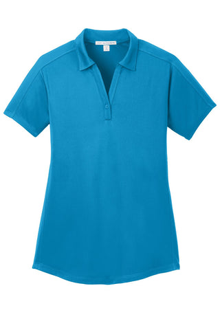 Port Authority Ladies Diamond Jacquard Polo (Blue Wake)