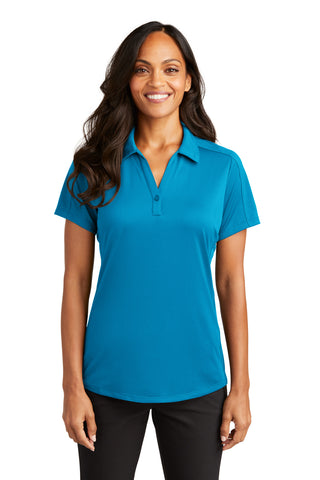 Port Authority Ladies Diamond Jacquard Polo (Blue Wake)