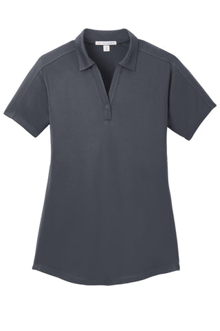 Port Authority Ladies Diamond Jacquard Polo (Graphite)