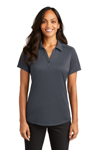 Port Authority Ladies Diamond Jacquard Polo (Graphite)