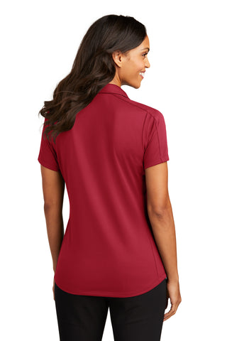 Port Authority Ladies Diamond Jacquard Polo (Rich Red)