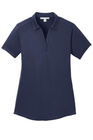 Port Authority Ladies Diamond Jacquard Polo (True Navy)