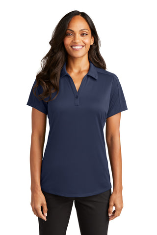 Port Authority Ladies Diamond Jacquard Polo (True Navy)