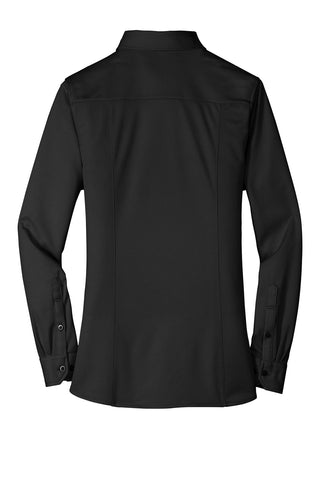 Port Authority Ladies Dimension Knit Dress Shirt (Black)