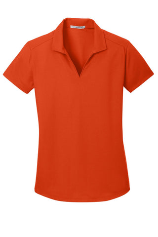 Port Authority Ladies Dry Zone Grid Polo (Autumn Orange)