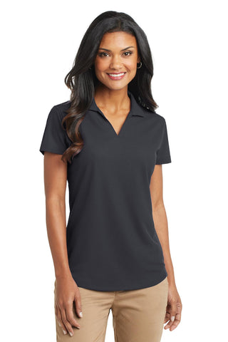 Port Authority Ladies Dry Zone Grid Polo (Battleship Grey)