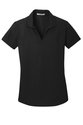 Port Authority Ladies Dry Zone Grid Polo (Black)