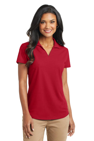 Port Authority Ladies Dry Zone Grid Polo (Engine Red)