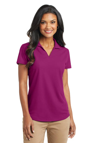 Port Authority Ladies Dry Zone Grid Polo (Magenta)