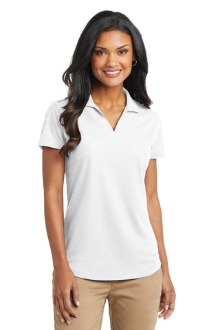 Port Authority Ladies Dry Zone Grid Polo (White)