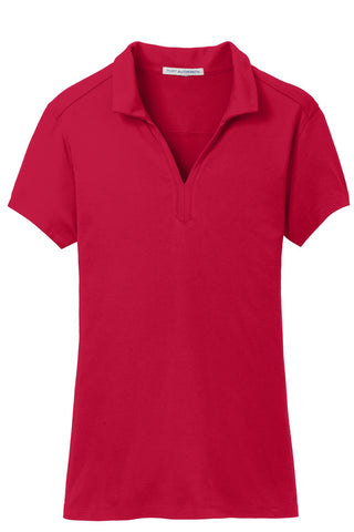 Port Authority Ladies Rapid Dry Mesh Polo (Engine Red)