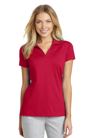 Port Authority Ladies Rapid Dry Mesh Polo (Engine Red)