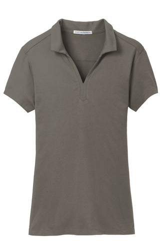 Port Authority Ladies Rapid Dry Mesh Polo (Grey Smoke)