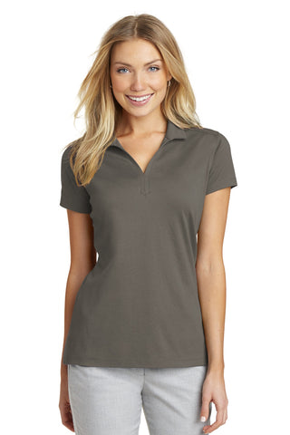 Port Authority Ladies Rapid Dry Mesh Polo (Grey Smoke)