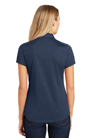 Port Authority Ladies Digi Heather Performance Polo (Dress Blue Navy)