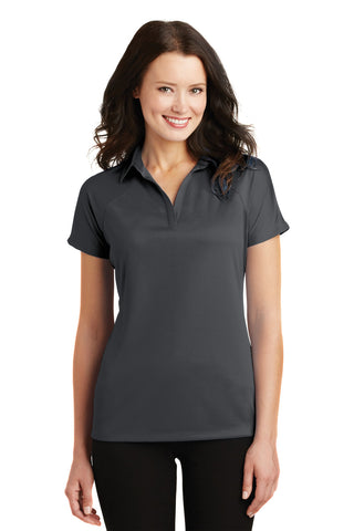 Port Authority Ladies Crossover Raglan Polo (Battleship Grey)