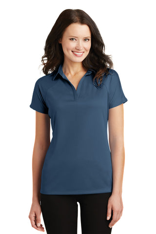 Port Authority Ladies Crossover Raglan Polo (Regatta Blue)