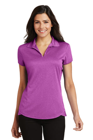 Port Authority Ladies Trace Heather Polo (Berry Heather)