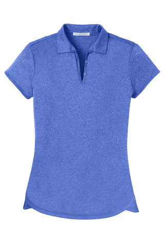 Port Authority Ladies Trace Heather Polo (True Royal Heather)