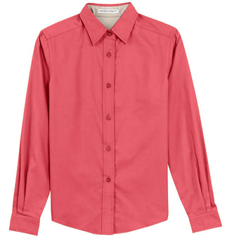 Port Authority Ladies Long Sleeve Easy Care Shirt (Hibiscus)