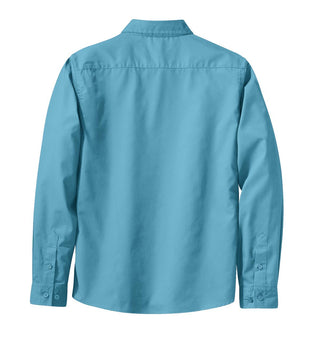 Port Authority Ladies Long Sleeve Easy Care Shirt (Maui Blue)