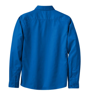 Port Authority Ladies Long Sleeve Easy Care Shirt (Strong Blue)