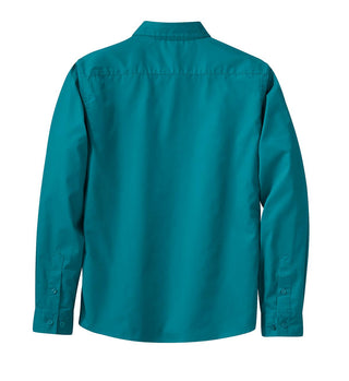 Port Authority Ladies Long Sleeve Easy Care Shirt (Teal Green)