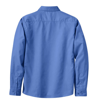 Port Authority Ladies Long Sleeve Easy Care Shirt (Ultramarine Blue)