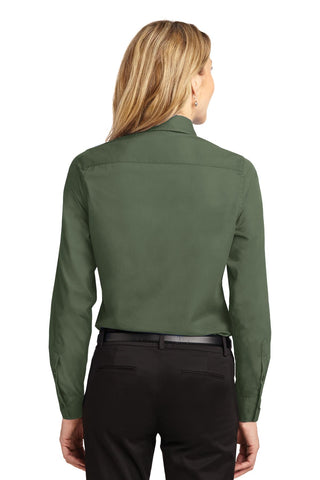 Port Authority Ladies Long Sleeve Easy Care Shirt (Clover Green)