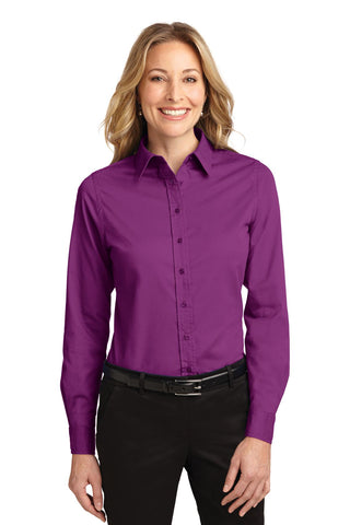 Port Authority Ladies Long Sleeve Easy Care Shirt (Deep Berry)