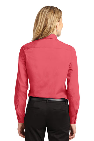 Port Authority Ladies Long Sleeve Easy Care Shirt (Hibiscus)