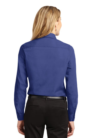 Port Authority Ladies Long Sleeve Easy Care Shirt (Mediterranean Blue)