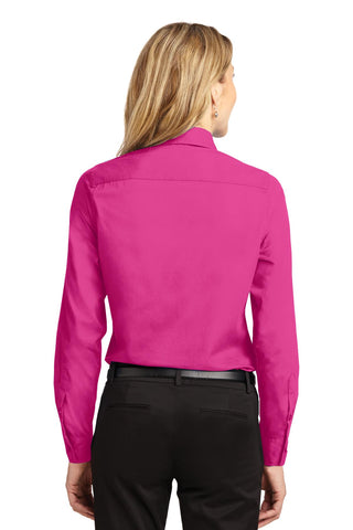 Port Authority Ladies Long Sleeve Easy Care Shirt (Tropical Pink)