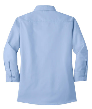 Port Authority Ladies 3/4-Sleeve Easy Care Shirt (Light Blue)