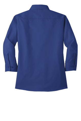 Port Authority Ladies 3/4-Sleeve Easy Care Shirt (Mediterranean Blue)