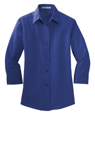 Port Authority Ladies 3/4-Sleeve Easy Care Shirt (Mediterranean Blue)