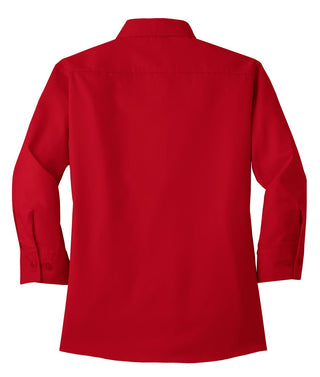 Port Authority Ladies 3/4-Sleeve Easy Care Shirt (Red)