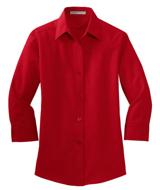 Port Authority Ladies 3/4-Sleeve Easy Care Shirt (Red)