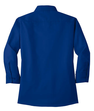 Port Authority Ladies 3/4-Sleeve Easy Care Shirt (Royal)