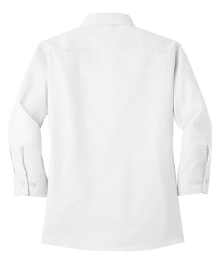 Port Authority Ladies 3/4-Sleeve Easy Care Shirt (White)