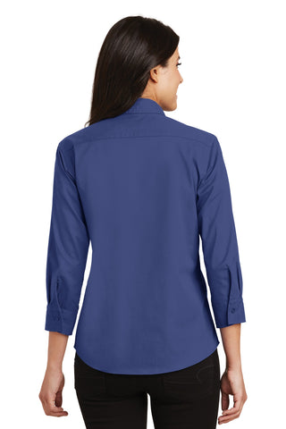 Port Authority Ladies 3/4-Sleeve Easy Care Shirt (Mediterranean Blue)