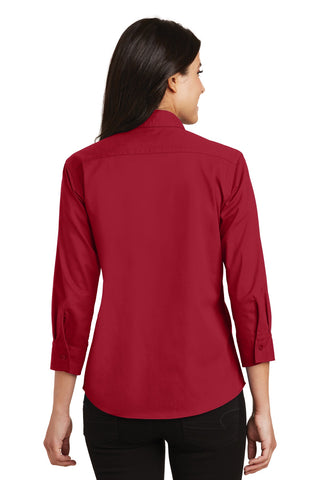 Port Authority Ladies 3/4-Sleeve Easy Care Shirt (Red)