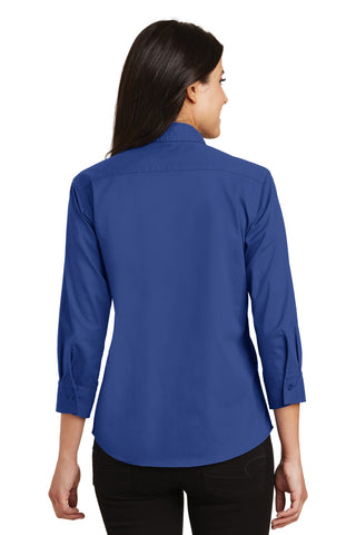 Port Authority Ladies 3/4-Sleeve Easy Care Shirt (Royal)