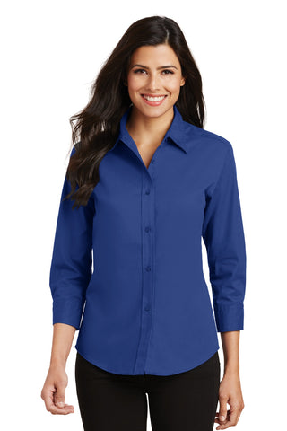 Port Authority Ladies 3/4-Sleeve Easy Care Shirt (Royal)