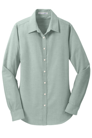 Port Authority Ladies SuperPro Oxford Shirt (Green)