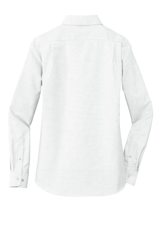 Port Authority Ladies SuperPro Oxford Shirt (White)