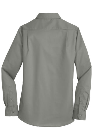 Port Authority Ladies SuperPro Twill Shirt (Monument Grey)